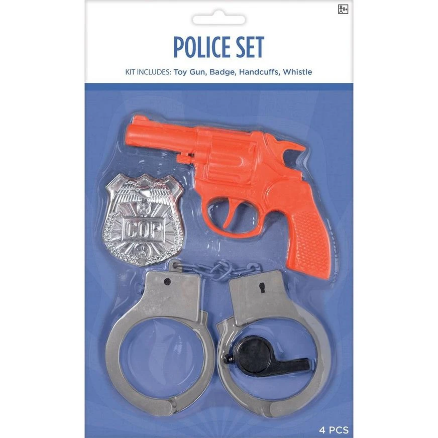 AMSCAN Police Officer Prop Set, 4pc 1 AMSCAN Police Officer Prop Set, 4pc