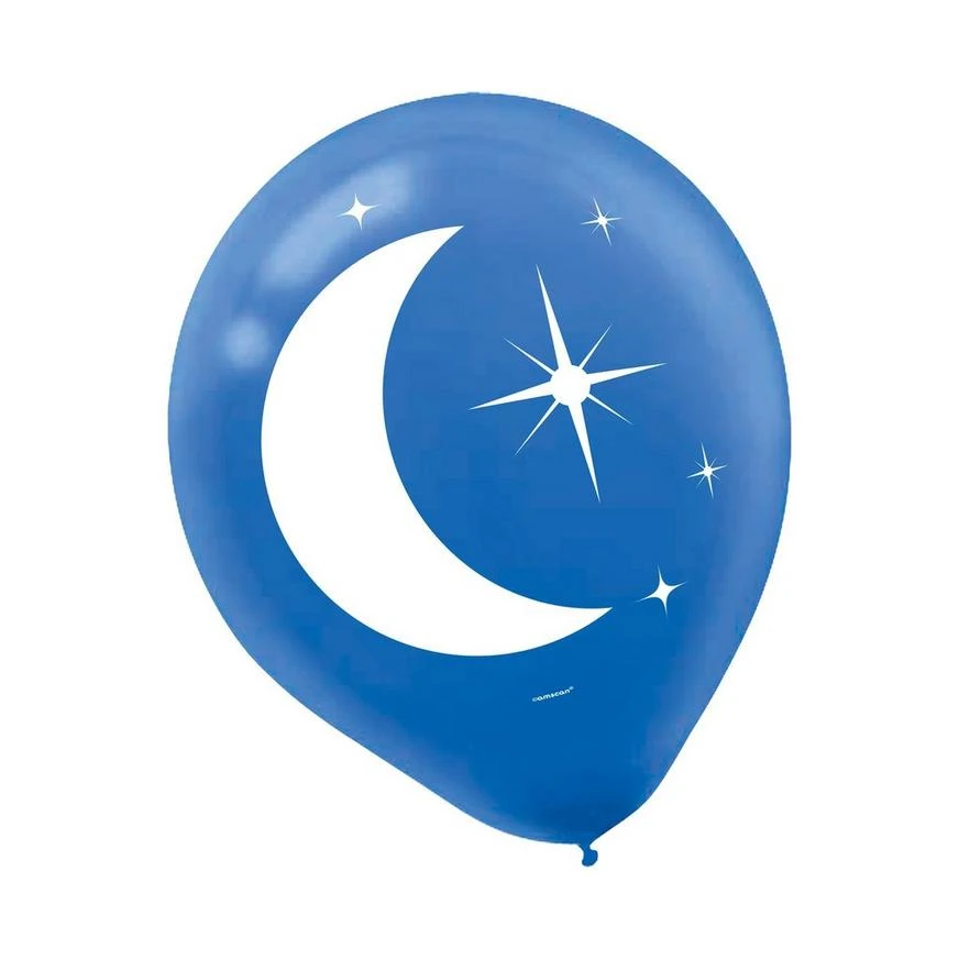 AMSCAN 15ct, Crescent Moon & Mosque Eid Balloons 3 AMSCAN 15ct, Crescent Moon & Mosque Eid Balloons - Image 3