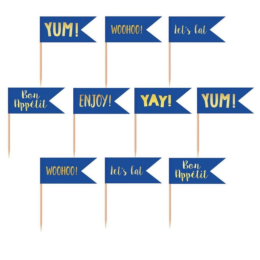 AMSCAN Royal Blue Party Picks 24ct 1 AMSCAN Royal Blue Party Picks 24ct