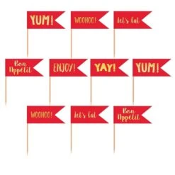 AMSCAN Red Party Picks 24ct