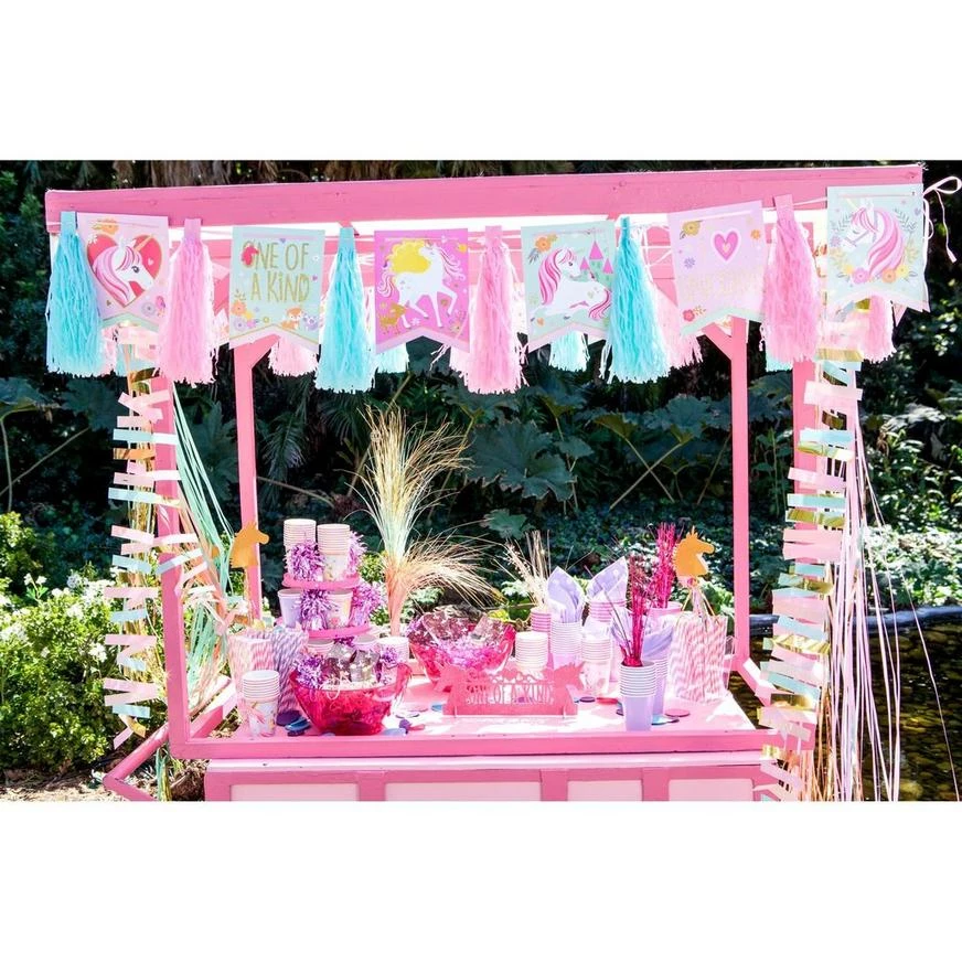 AMSCAN Glitter Magical Unicorn Centerpiece 3 AMSCAN Glitter Magical Unicorn Centerpiece - Image 3