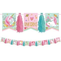 AMSCAN Magical Unicorn Tassel Garland