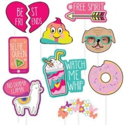 AMSCAN Selfie Celebration Photo Booth Props 12ct