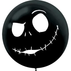 AMSCAN 2ct, 24in, Jack Skellington Latex Balloons – The Nightmare Before Christmas -Amscan 793813 02