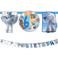 AMSCAN Smallfoot Birthday Banner Kit