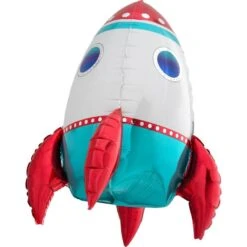 AMSCAN Air-Filled Sitting Rocket Balloon, 18in