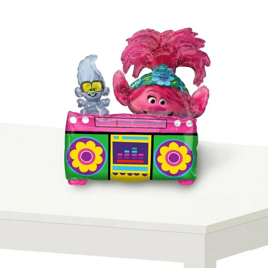 AMSCAN Air-Filled Sitting Poppy Balloon, 17in - Trolls World Tour 2 AMSCAN Air-Filled Sitting Poppy Balloon, 17in - Trolls World Tour - Image 2