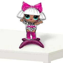 AMSCAN Air-Filled Sitting Diva Balloon, 23in - L.O.L. Surprise!