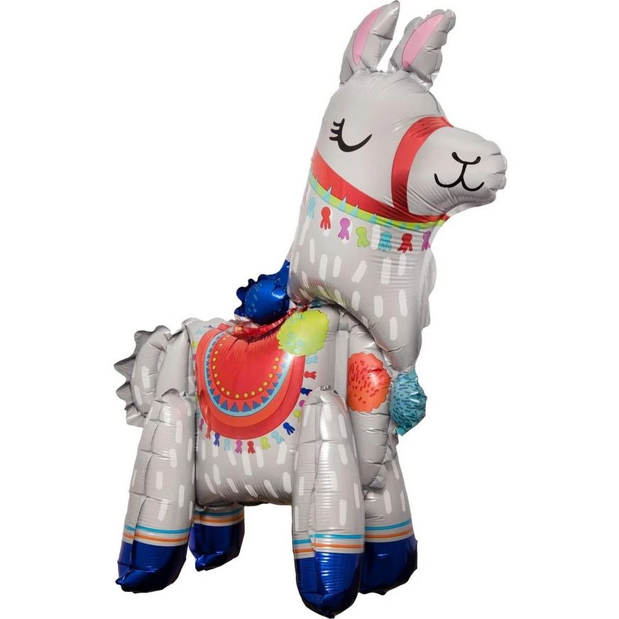 AMSCAN Air-Filled Sitting Llama Balloon, 21in 1 AMSCAN Air-Filled Sitting Llama Balloon, 21in