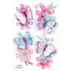 AMSCAN 3D Flutter Tattoos 1 Sheet