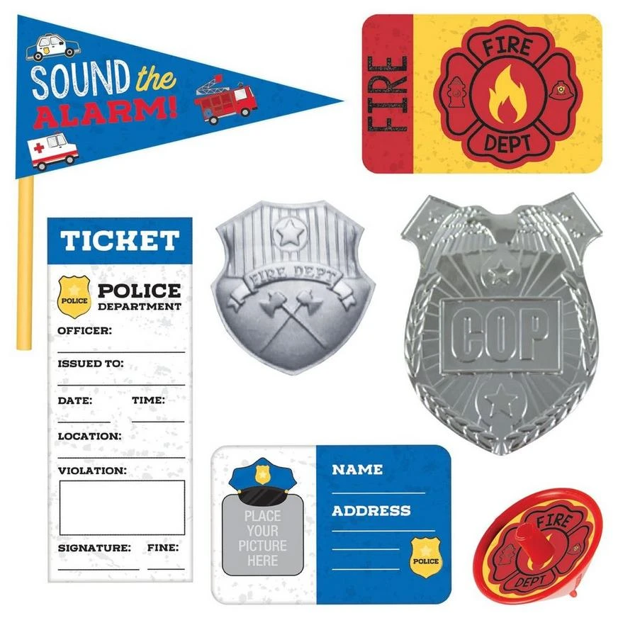 AMSCAN First Responders Favor Pack, 48pc 1 AMSCAN First Responders Favor Pack, 48pc