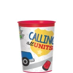 AMSCAN First Responders Plastic Favor Cup, 16oz