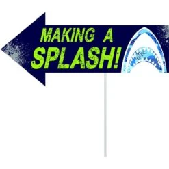 AMSCAN Shark Party Photo Booth Kit 16pc -Amscan 914471 07