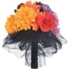 AMSCAN Day Of The Dead Fabric Flower Bouquet