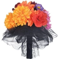 AMSCAN Day Of The Dead Fabric Flower Bouquet