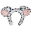 AMSCAN Black & White Furry Dog Ears Headband