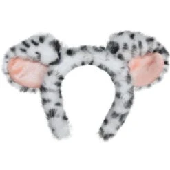 AMSCAN Black & White Furry Dog Ears Headband