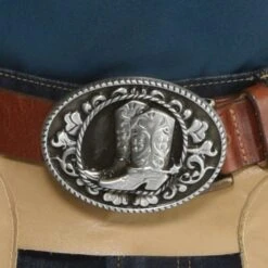 AMSCAN Boots & Spurs Western Metal Belt Buckle