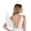AMSCAN Adult White Feather Floating Angel Wings