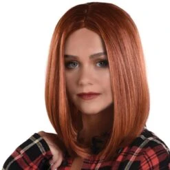 AMSCAN Auburn Red Long Bob Wig