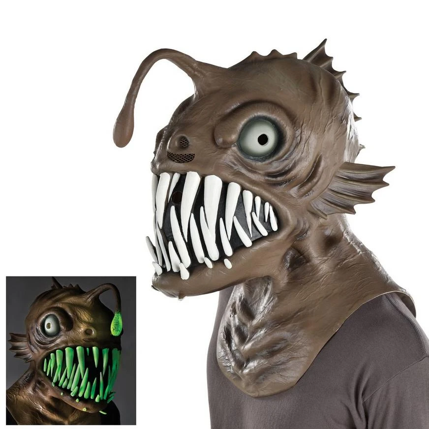 AMSCAN Adult Light-Up Anglerfish Latex Mask 1 AMSCAN Adult Light-Up Anglerfish Latex Mask