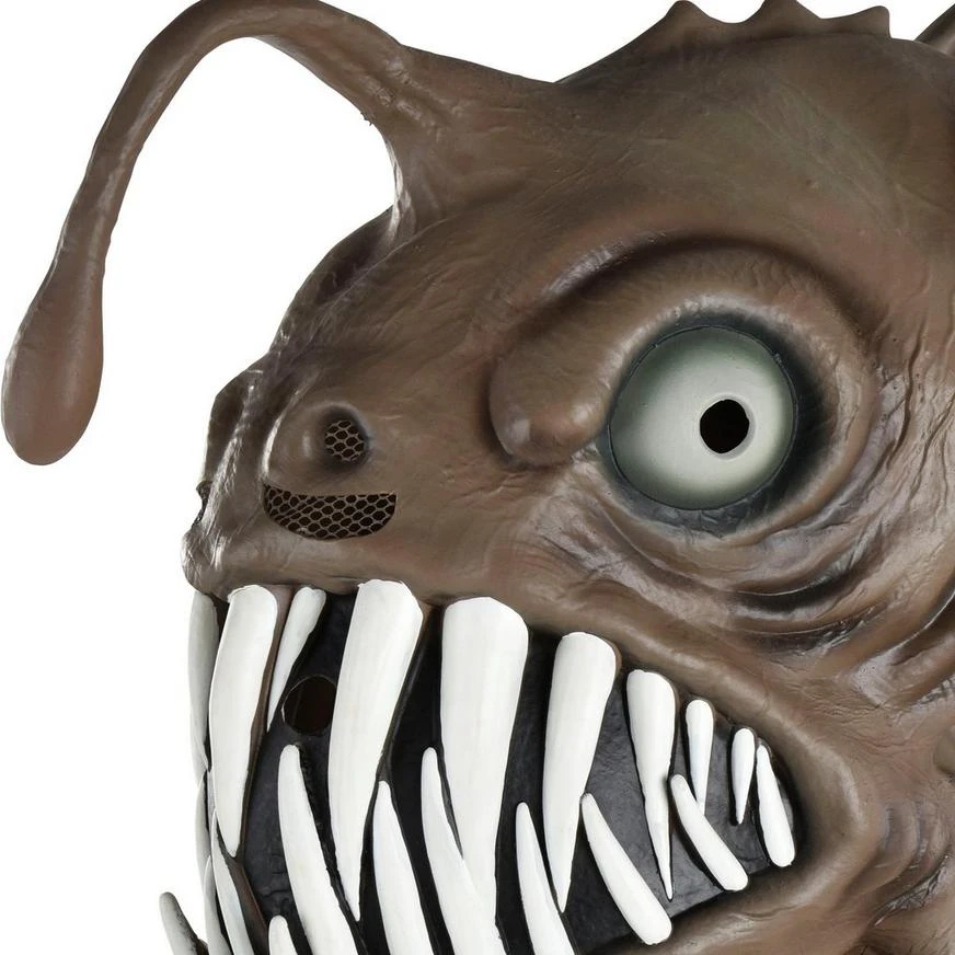 AMSCAN Adult Light-Up Anglerfish Latex Mask 3 AMSCAN Adult Light-Up Anglerfish Latex Mask - Image 3