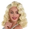 AMSCAN Platinum Blond Finger Wave Wig, 14in - Old Hollywood