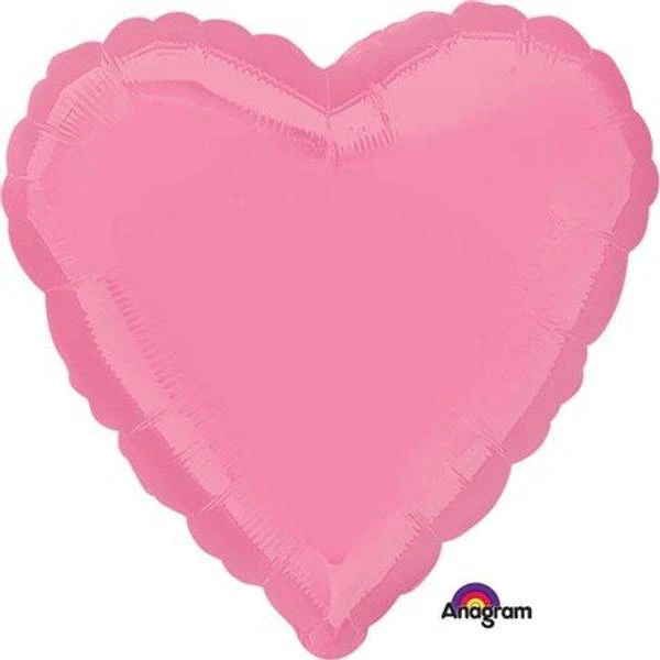 Amscan 10087624 Bubble Gum Pink Heart Foil Balloon-1 Pc, 18" 1 Amscan 10087624 Bubble Gum Pink Heart Foil Balloon-1 Pc, 18"