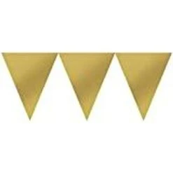 Amscan 10239461 Gold Pennant Banner-1 Pc