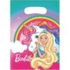 Amscan 11012124 Barbie Dreamtopia Plastic Treat Bags 8 Pcs