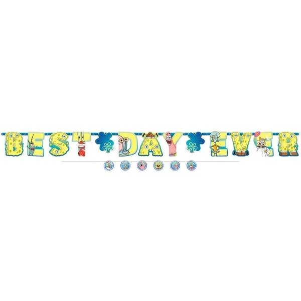 Amscan 122627 SpongeBob SquarePants Birthday Party Banner Kit 3.2 M 1 Amscan 122627 SpongeBob SquarePants Birthday Party Banner Kit 3.2 M