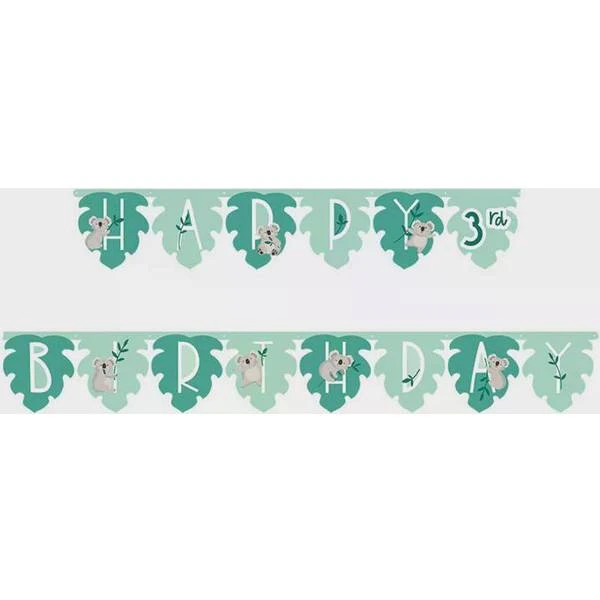 Amscan 122717 Koala Add-an-Age Birthday Letter Banner 3.2 M 1 Amscan 122717 Koala Add-an-Age Birthday Letter Banner 3.2 M