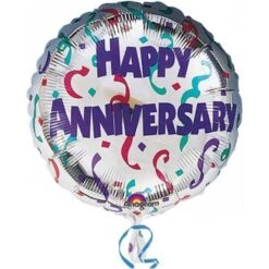 Amscan 18" Happy Anniversary Celebration Foil Balloon