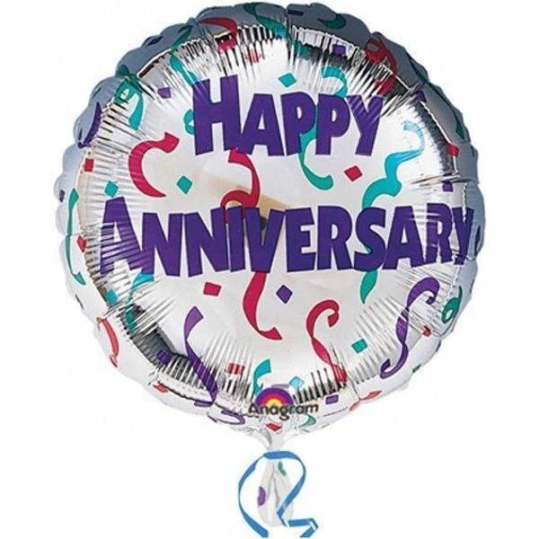 Amscan 18" Happy Anniversary Celebration Foil Balloon 1 Amscan 18" Happy Anniversary Celebration Foil Balloon