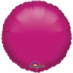 Amscan 18" Metallic Fuschia Foil Round