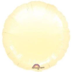 Amscan 18" Metallic Ivory Foil Round
