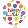 Amscan 18IC:POLKA DOT BIRTHDAY Foil Balloons 2194901