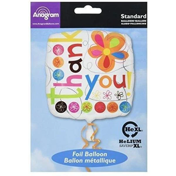 Amscan 18IC:THANK YOU COLOURFUL FLWRS Foil Balloons 1995401 1 Amscan 18IC:THANK YOU COLOURFUL FLWRS Foil Balloons 1995401