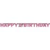 Amscan (18th, Pink) Prism Pink Happy Birthday Letter Banner