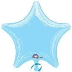 Amscan 19" Metallic Pearl Pastel Blue Foil Star