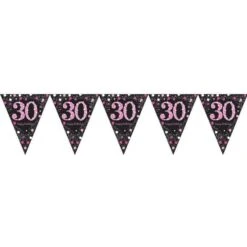 Amscan 30 års Fødselsdag Banner Pink