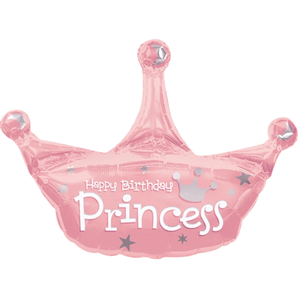 Amscan 34" Birthday Princess Crown Foil Balloon 1 Amscan 34" Birthday Princess Crown Foil Balloon