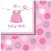 Amscan 501489 Shower With Love Girl Beverage Napkins Pack Of 192