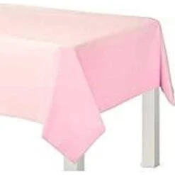Amscan 54 X 108 Pink Plastic Tablecover 12/Pack (77015.109)
