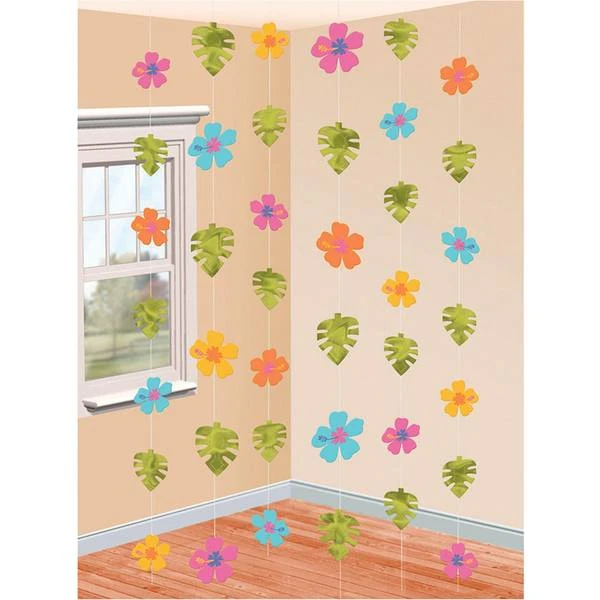 Amscan 670144 Plastic Hibiscus String Decorations-6pcs, Multicolor, 30.73 X 17.27 X 0.25 Cm 1 Amscan 670144 Plastic Hibiscus String Decorations-6pcs, Multicolor, 30.73 X 17.27 X 0.25 Cm