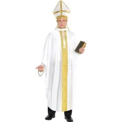 Amscan 8400861-55 Pope Costume Set, Adult Plus Size-2 Pcs