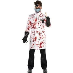 Amscan 8401550 Mens Deranged Dentist Halloween Fancy Dress Costume Plus Size