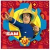 Amscan 9902177 Fireman Sam Party Luncheon Napkins 20 Pack, Red