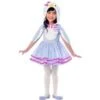 Amscan 9903369 Dress With Penguin Head Hoodie And Wing Sleeves-Age 4-6 Years-1 PC, Blue, White, Pink
