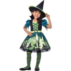 Amscan 9903410 Girls Hocus Pocus Witch Halloween Fancy Dress Costume Age 3-4 Years